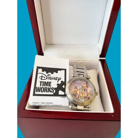 Disneyland 50th Anniversary Castle Disney Watch by Time Works - (New Battery) - Picture 1 of 9